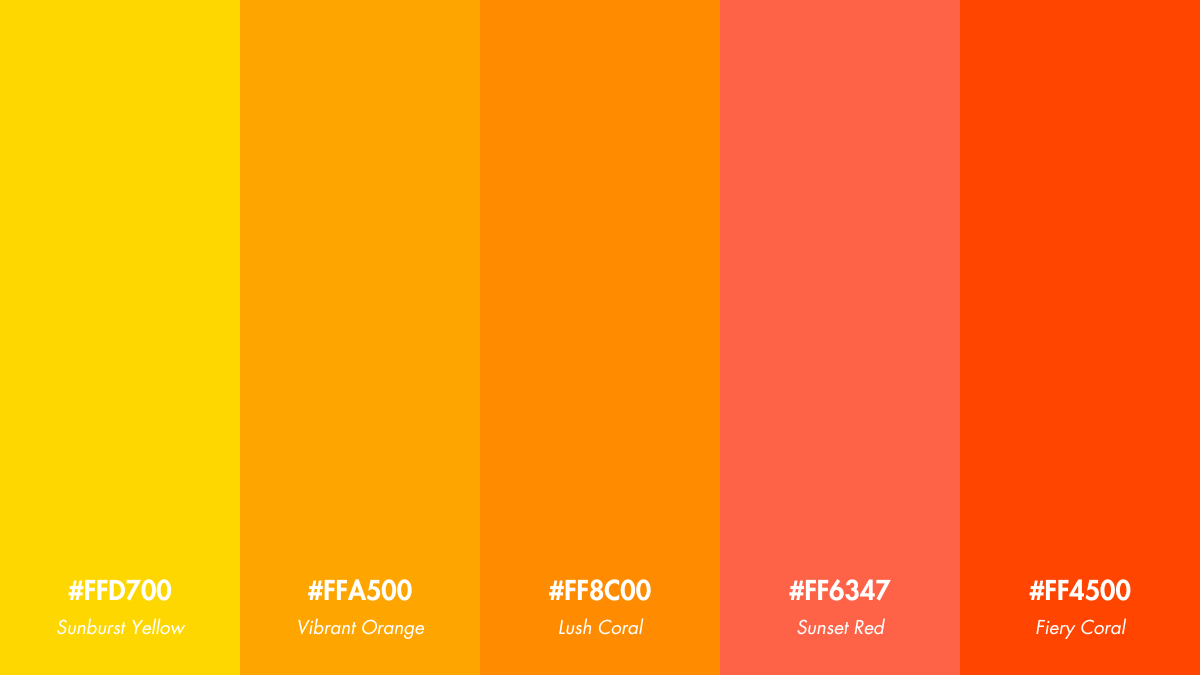 7 Stunning Sunset Color Palettes for Vibrant Visual Content